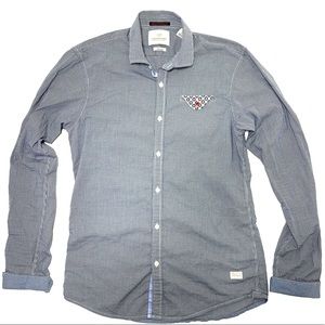 Scotch and Soda Shirt Stretch Grey